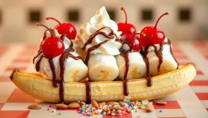 banana split cake