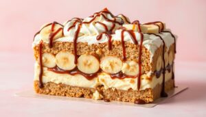 no bake banana split cake
