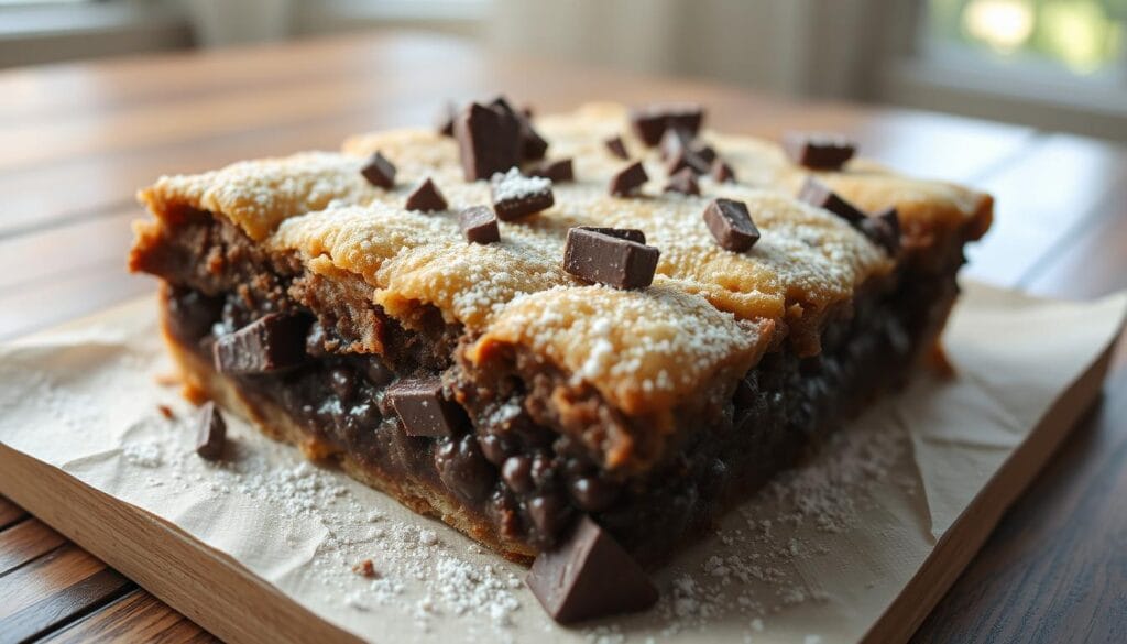 A decadent chocolate cobbler dessert, freshly baked with a rich, fudgy center and a golden, crisp top. The cobbler is nestled on a wooden table, with soft light filtering through a window, casting a warm glow. Crumbled chocolate chunks and a sprinkle of powdered sugar adorn the surface, hinting at the indulgent flavors within. The cobbler is photographed from a low angle, emphasizing its homemade, comforting presence. The background is slightly blurred, keeping the focus on the star of the dish - the irresistible chocolate cobbler. A decadent chocolate cobbler dessert, freshly baked with a rich, fudgy center and a golden, crisp top. The cobbler is nestled on a wooden table, with soft light filtering through a window, casting a warm glow. Crumbled chocolate chunks and a sprinkle of powdered sugar adorn the surface, hinting at the indulgent flavors within. The cobbler is photographed from a low angle, emphasizing its homemade, comforting presence. The background is slightly blurred, keeping the focus on the star of the dish - the irresistible chocolate cobbler.