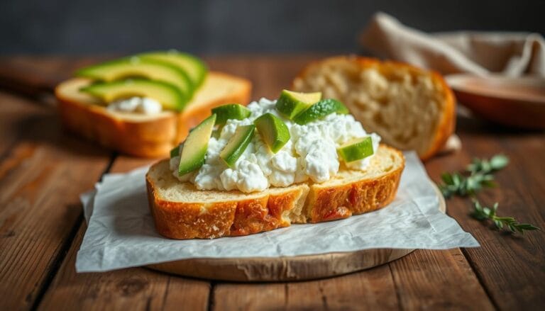 avocado cottage cheese egg bread