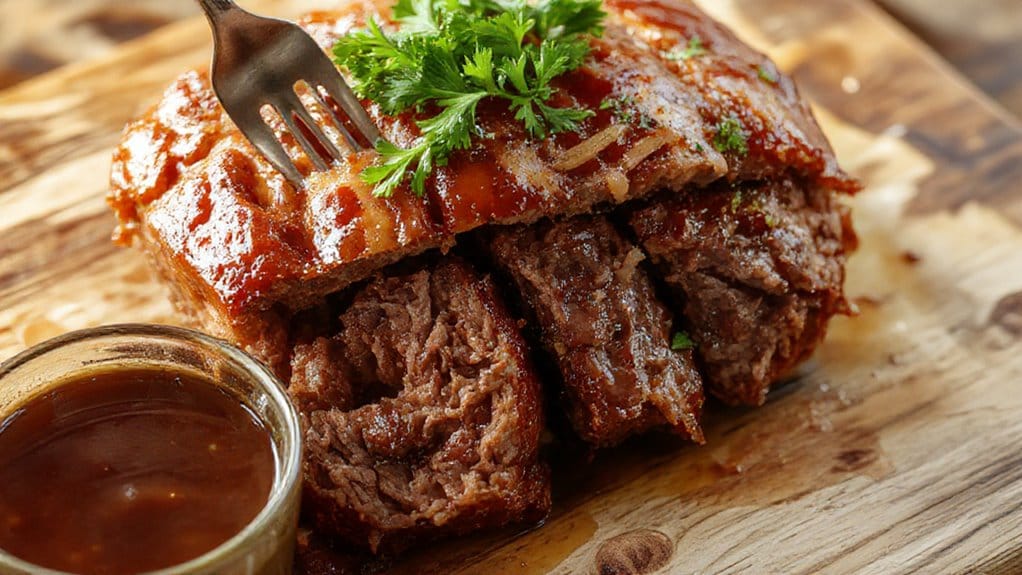 Easy Homemade Meatloaf No Breadcrumbs – Best Binding Substitutes 2 classic meatloaf with glaze