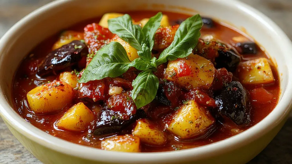 colorful summer vegetable dish