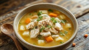 comforting homemade chicken soup
