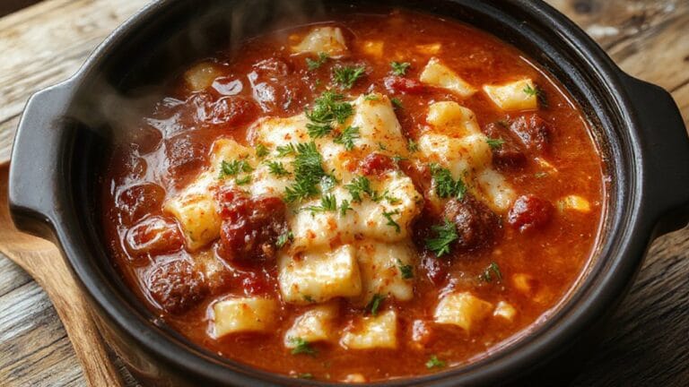 crockpot lasagna soup recipe