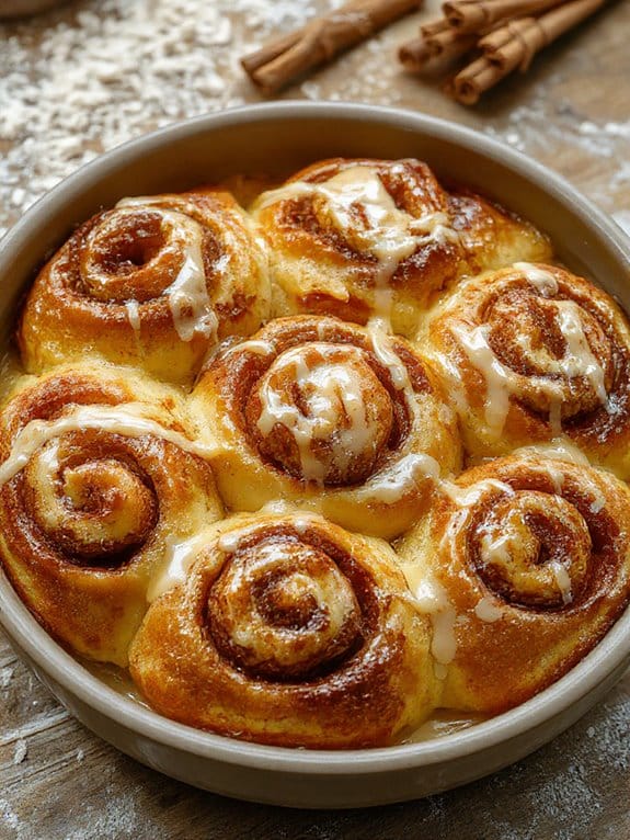 delicious homemade cinnamon rolls v41ry