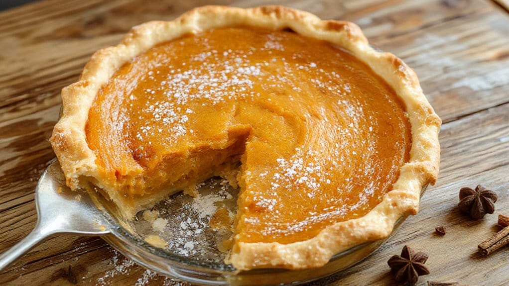 delicious homemade pumpkin pie