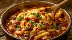 easy taco flavored pasta dish