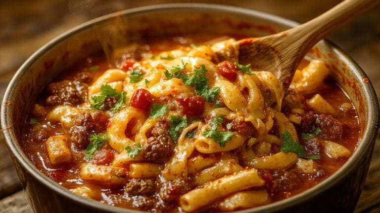 easy taco flavored pasta dish