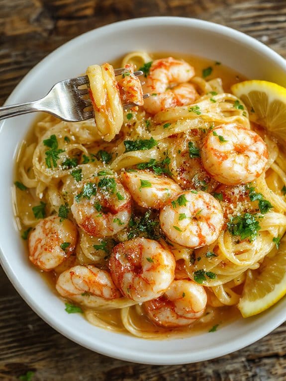 garlic butter shrimp dish tr8la