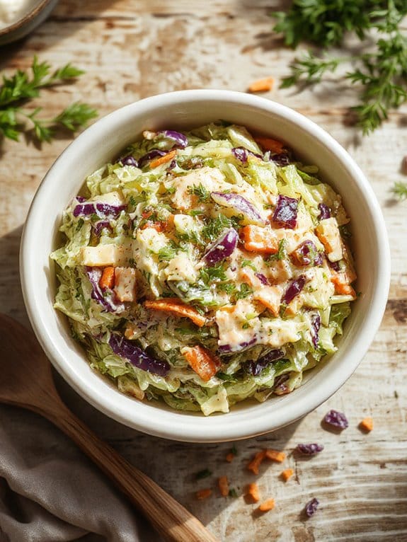 shredded cabbage and dressing yn8nz