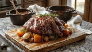tender slow cooked beef