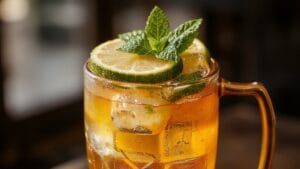 classic cocktail with ginger