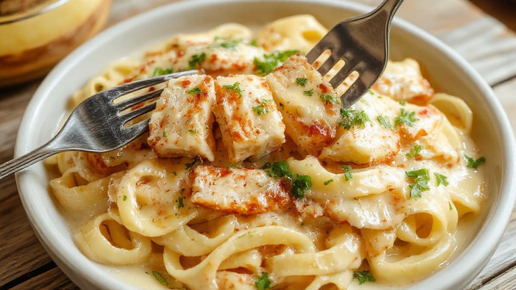 creamy chicken pasta dish