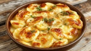 creamy layered potato dish