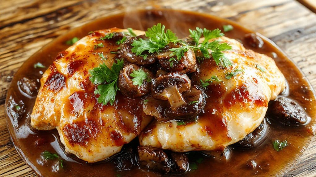 delicious chicken in marsala