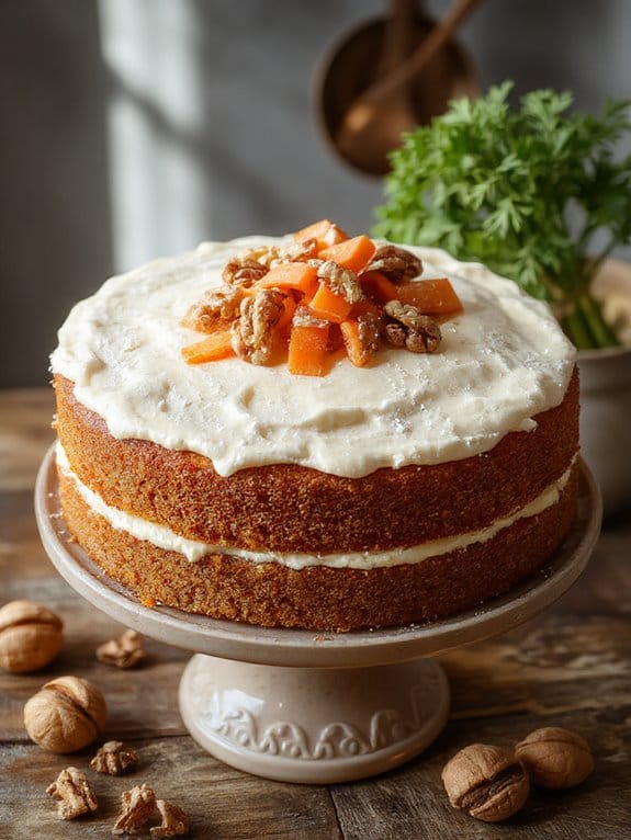 delicious homemade carrot cake l0scv