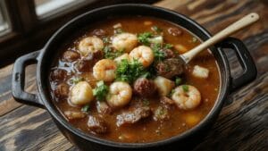 gumbo cooking instructions provided