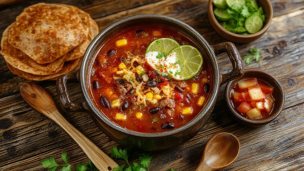 hearty taco soup recipe