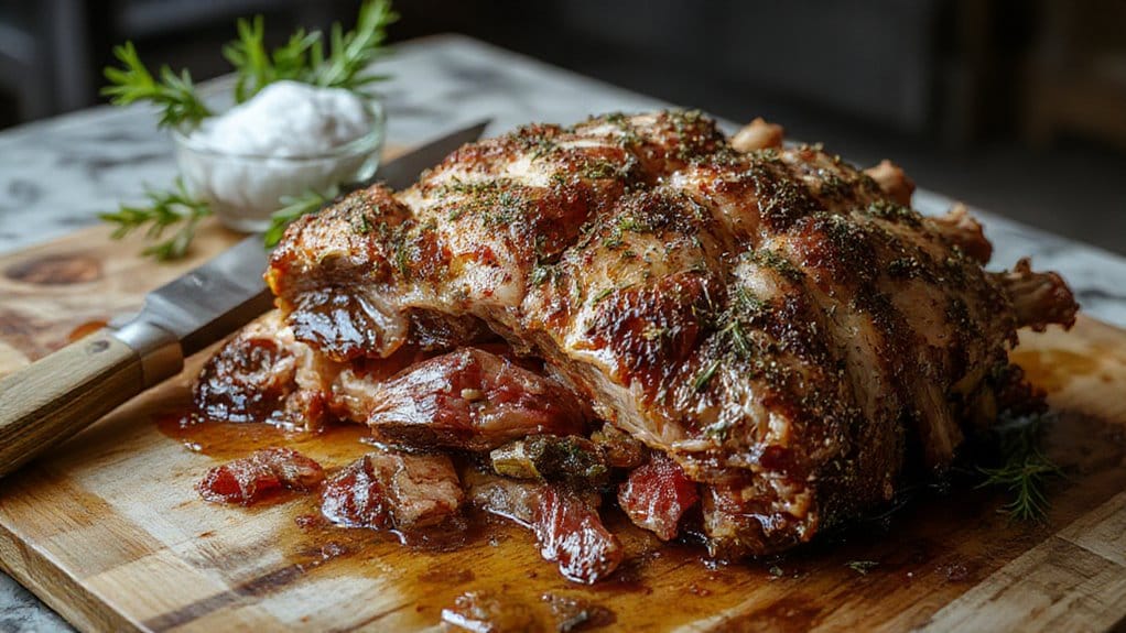 perfectly cooked prime rib