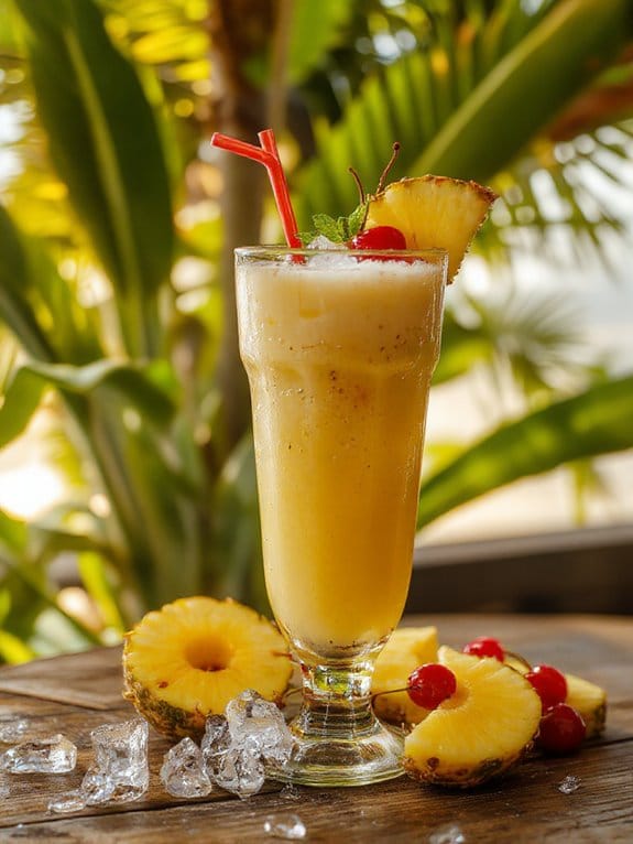 pineapple coconut rum drink lnyot