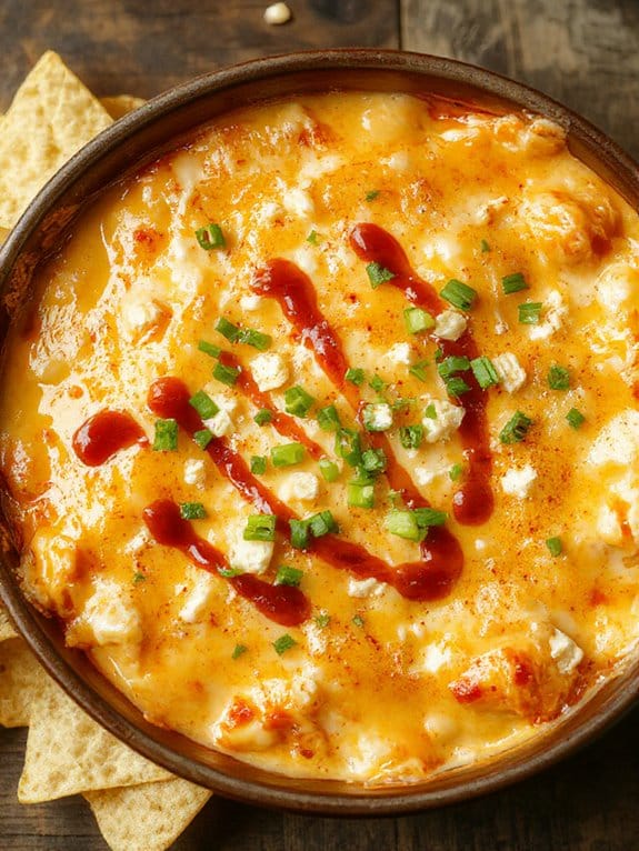 spicy buffalo chicken dip sjvni